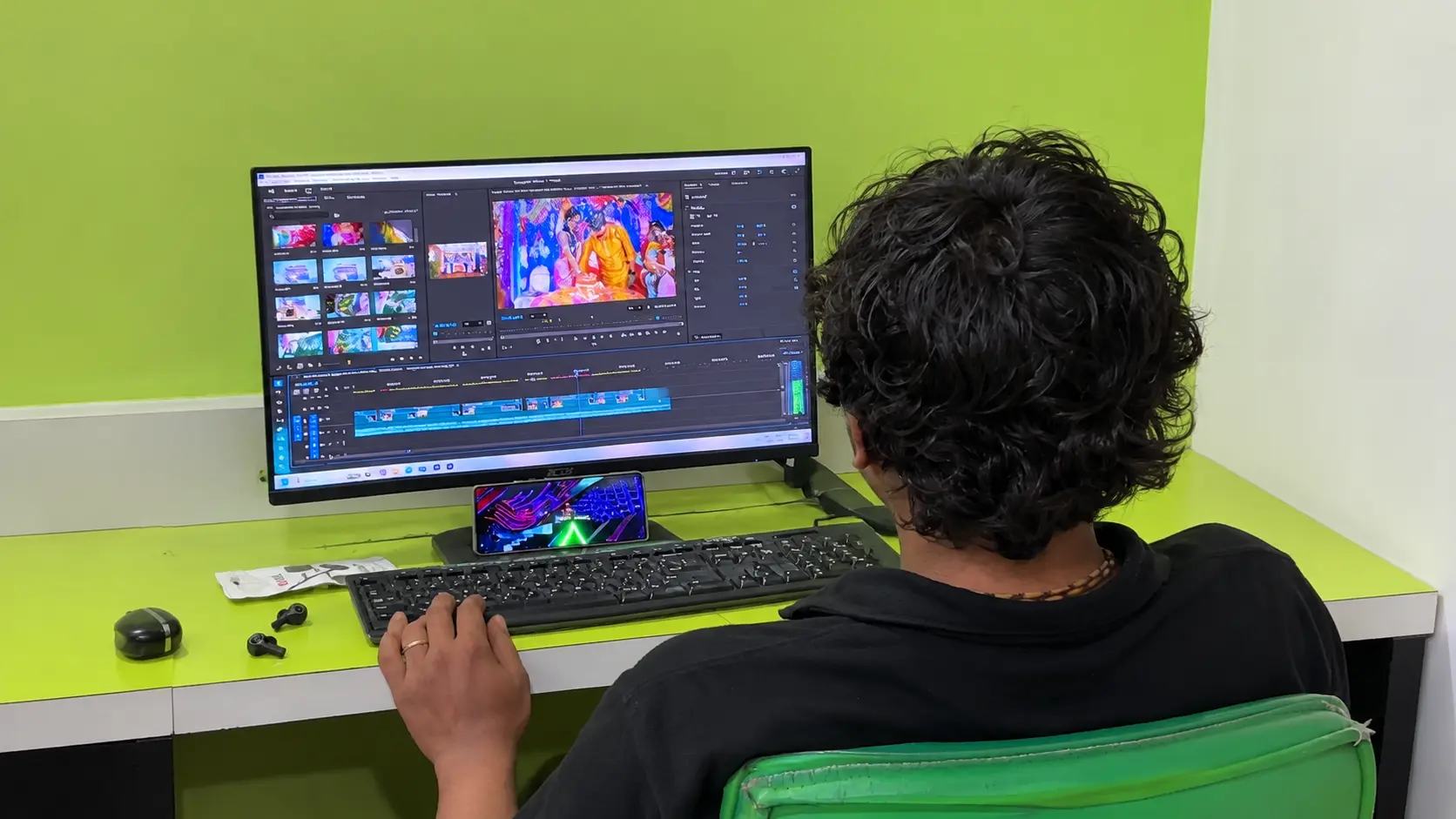 Student sound mixing work from the Video Editing course